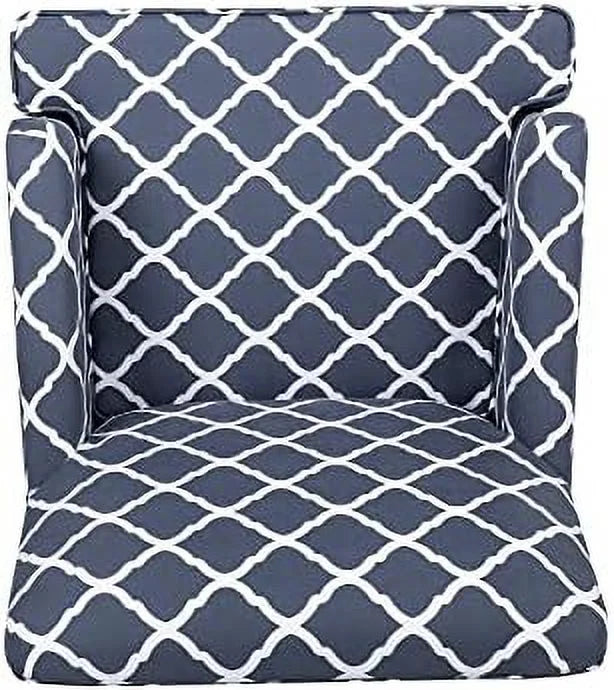 Accent Chair Single Sofa Recliner Chair Birch Legs Blue Y739