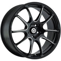 Black 17x7 4x100 +40mm Wheel Rim A43656