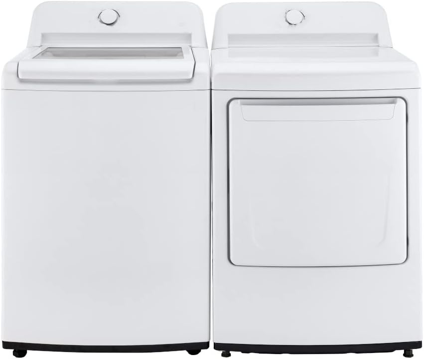 White Ultra Large Capacity Top-Load Washer and Electric Dryer Y8365