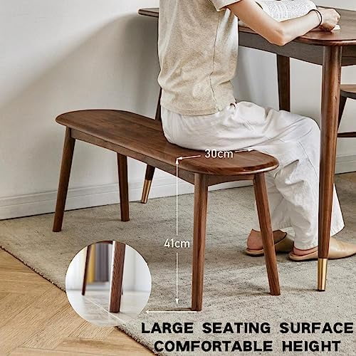 Solid Wood Rectangular Dining Bench Oak F23781