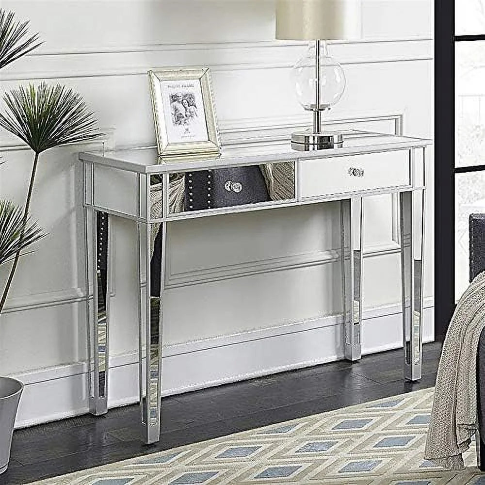 Mirrored Console Table with 2 Drawers D8161