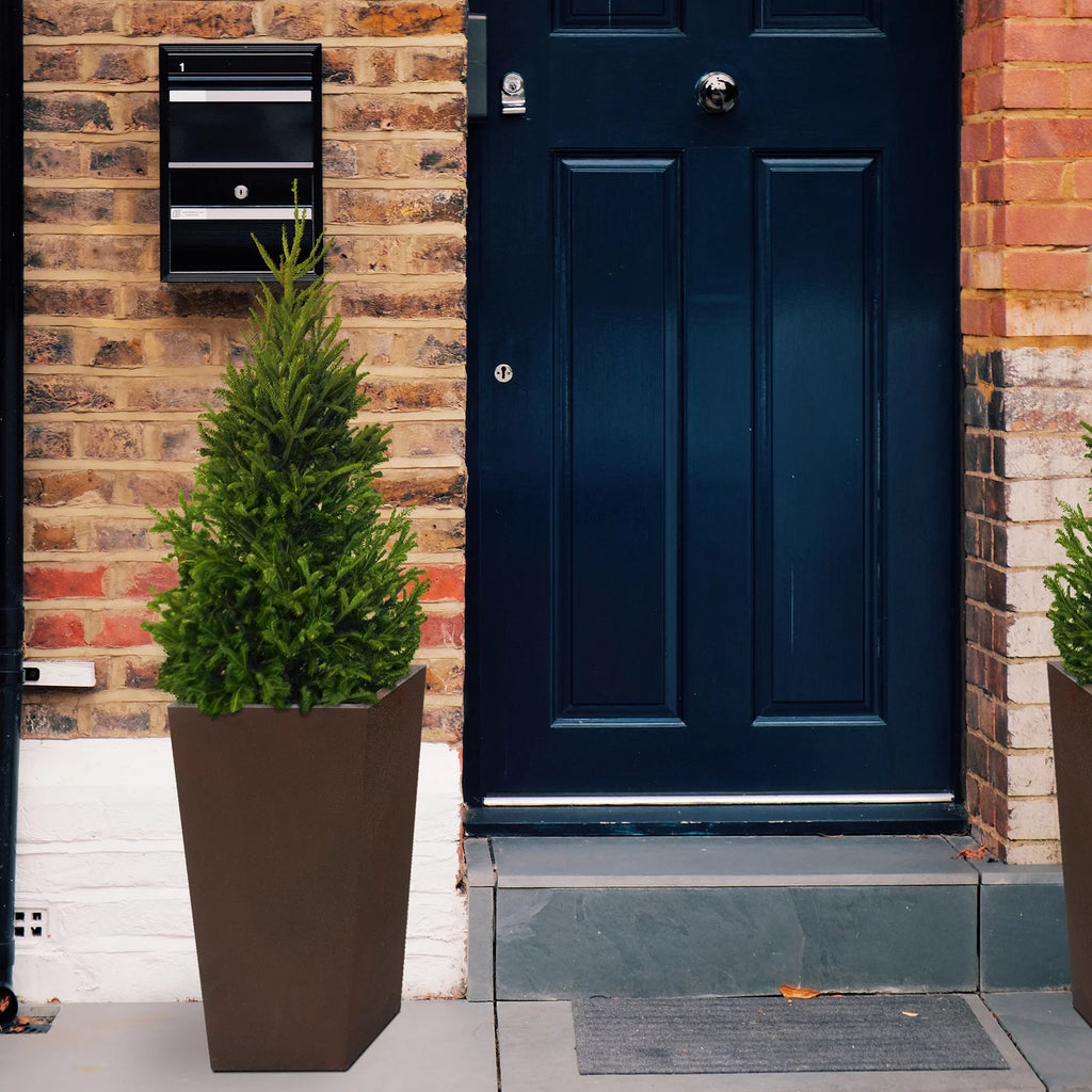 Rustic Brown Tall Tapered Planter B4085