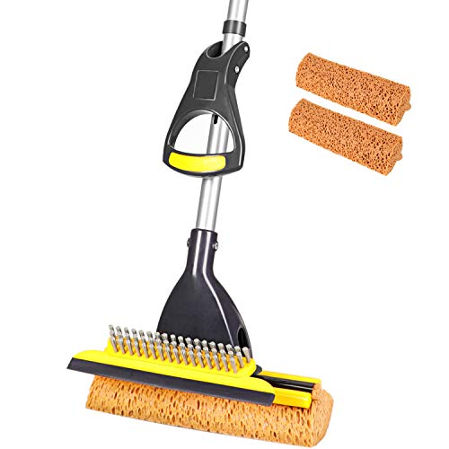 Sponge Mop with 2 Sponge Heads Y422816