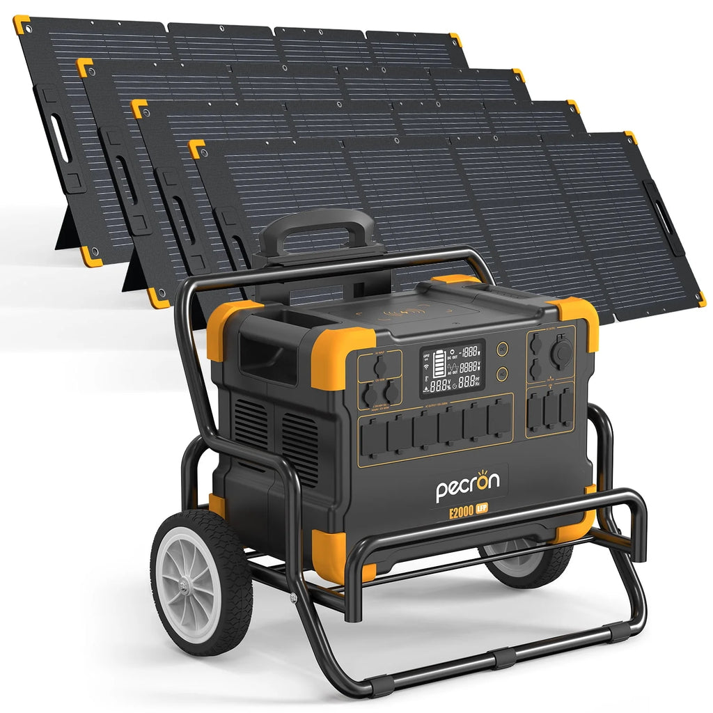 Portable Power Station 1920Wh 2000W with Solar Panels D96573
