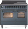 Blue Grey Induction Range with Electric Oven B877721