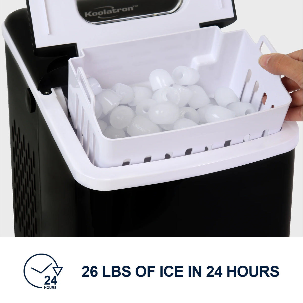 Black Countertop Portable Compact Automatic Ice Maker K4505