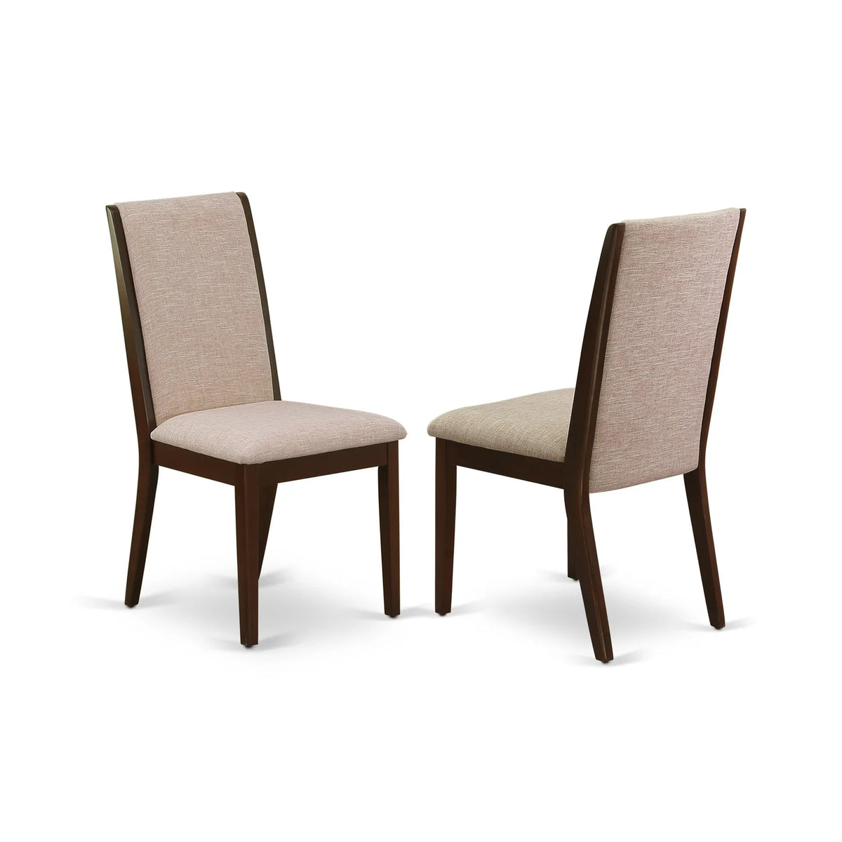 5-Piece Dining Table Set with 4 Chairs Mahogany Finish U63177