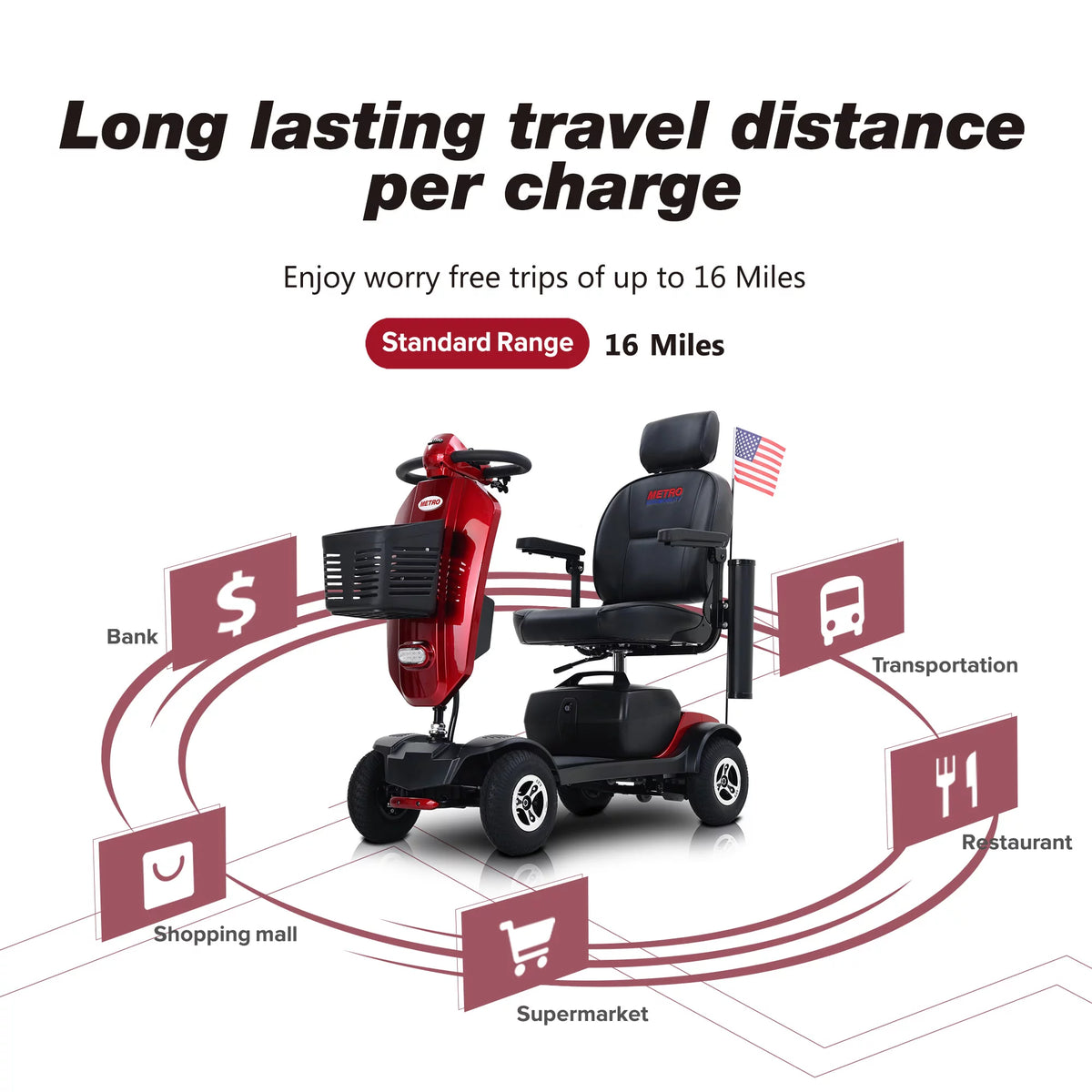 4 Wheels Compact Electric Scooter F126