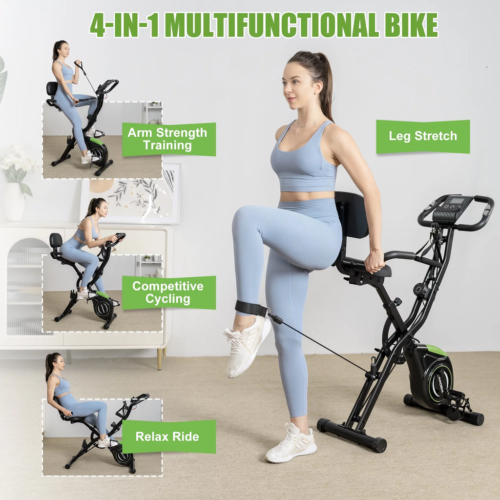 Folding Exercise Bike 16-Level Magnetic Resistance H33133
