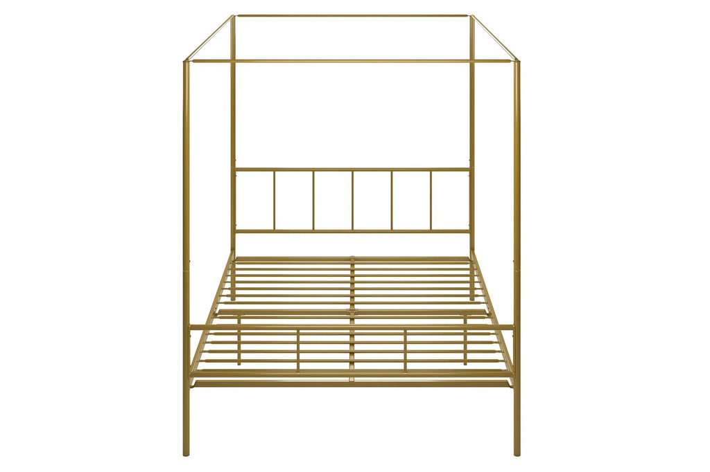 Queen Black Metal Canopy Platform Bed Frame P780