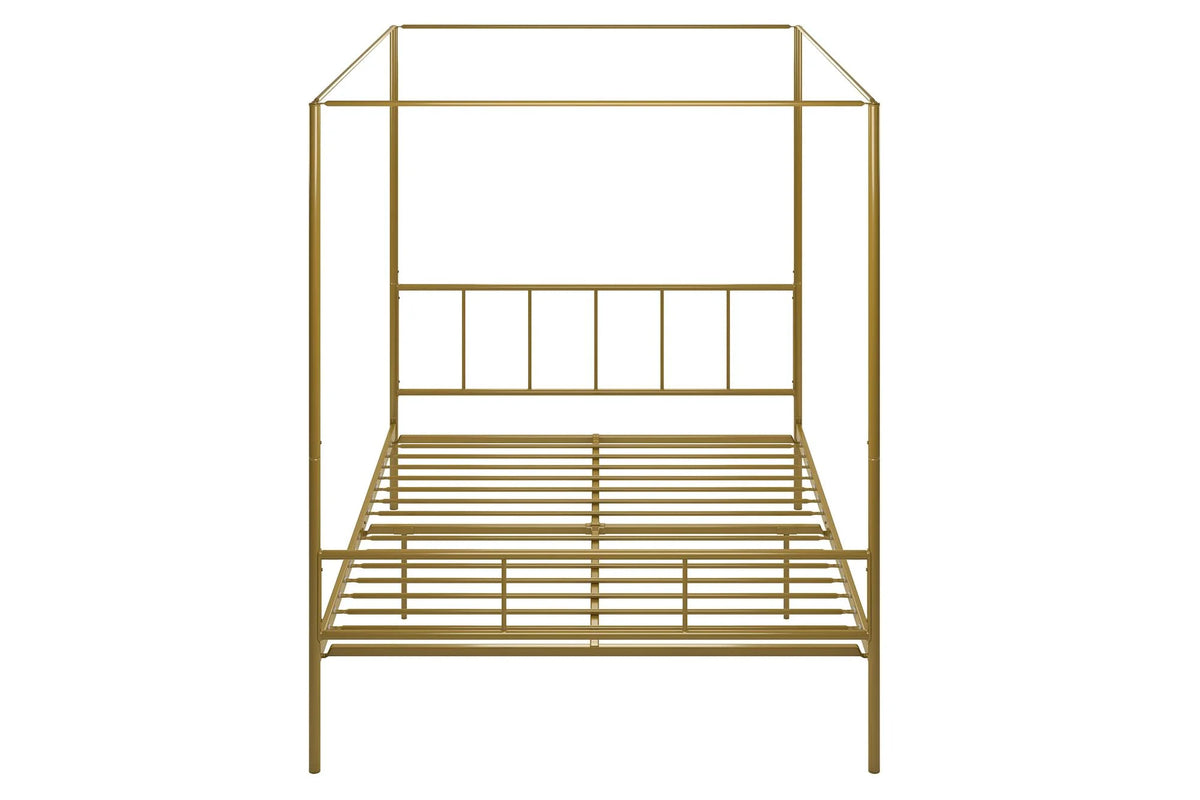 Queen Black Metal Canopy Platform Bed Frame P780