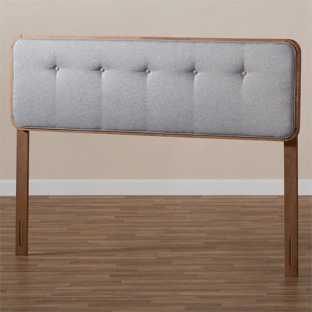 Mid-Century Wood Tufted Full Headboard V384