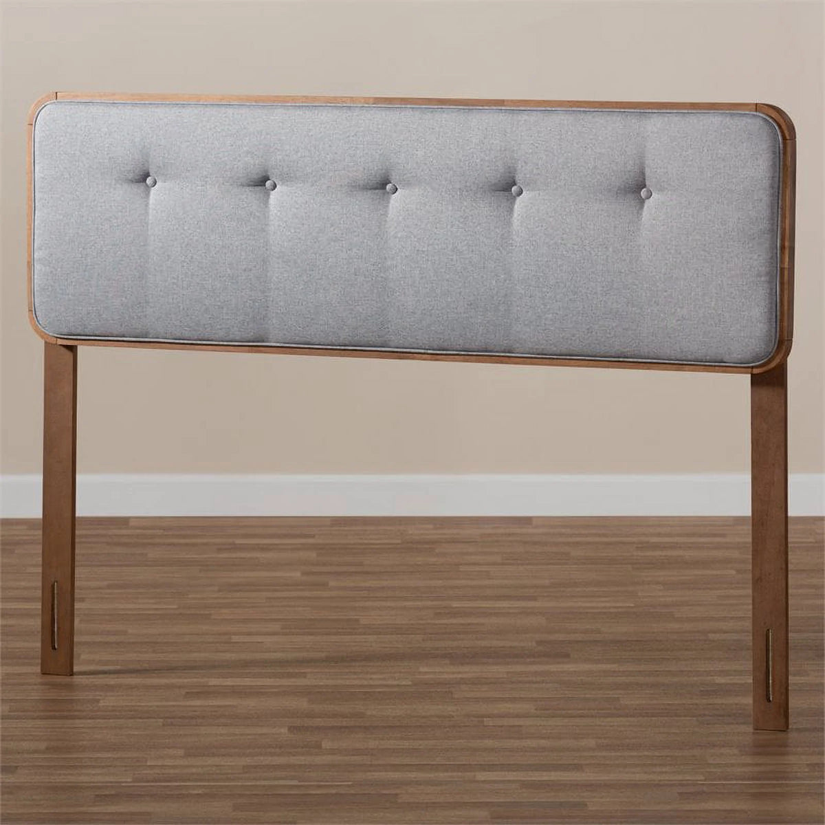 Mid-Century Wood Tufted Full Headboard V384