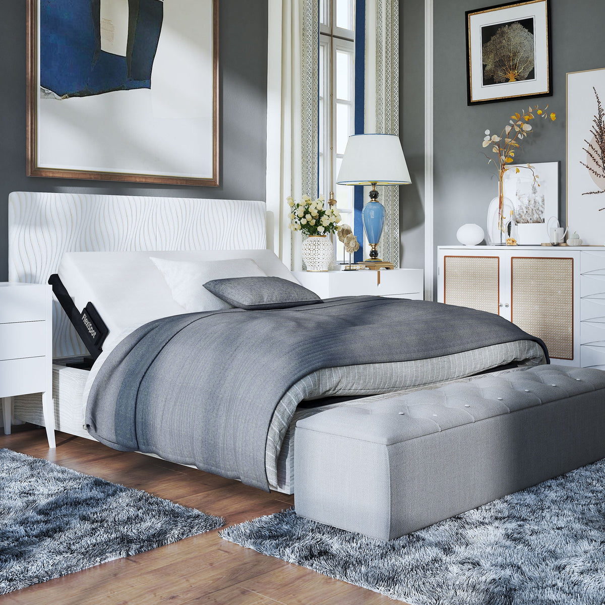 Twin XL Adjustable Bed Frame with Wireless Remote E505538
