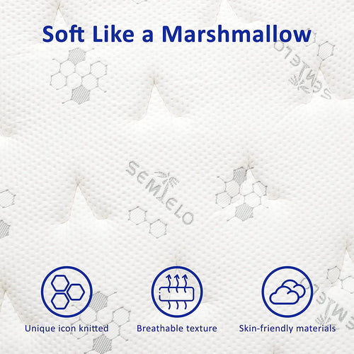 10 Inch Medium Firm Memory Foam Hybrid Mattress O835