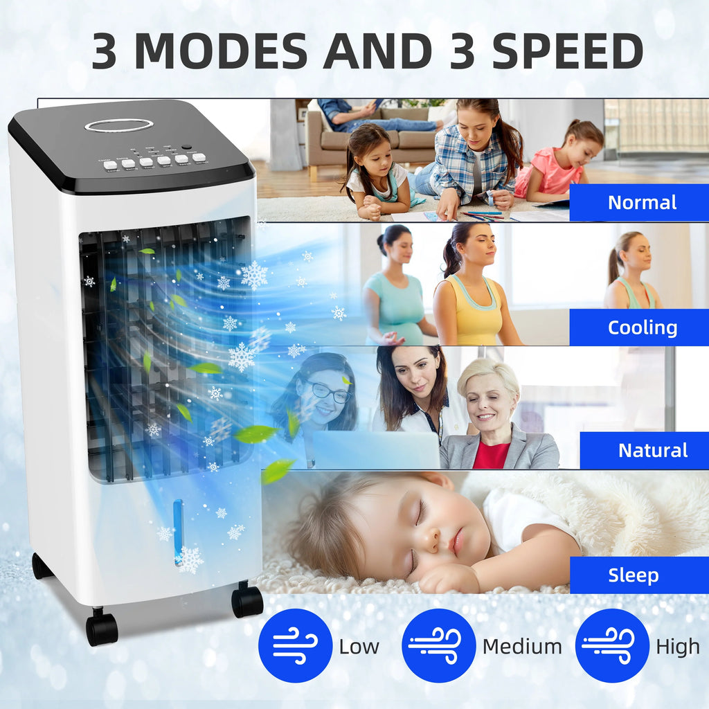 Portable Evaporative Air Cooler 3 Speeds O4583