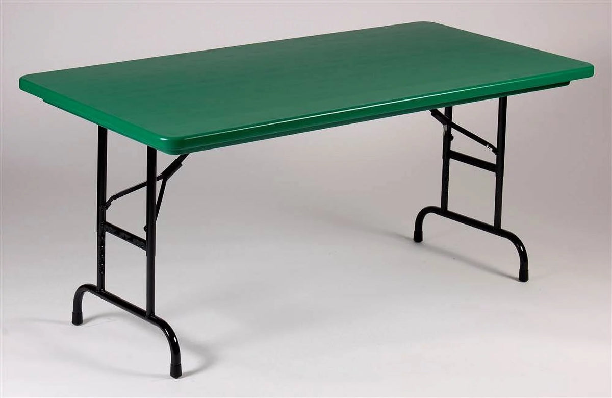 Green Adjustable Height Folding Table L444990