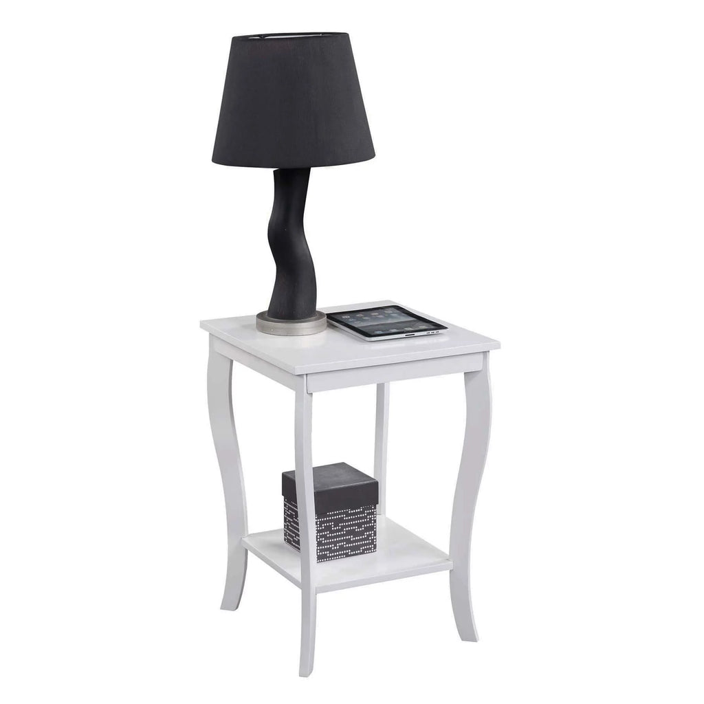 White Square End Table T4454