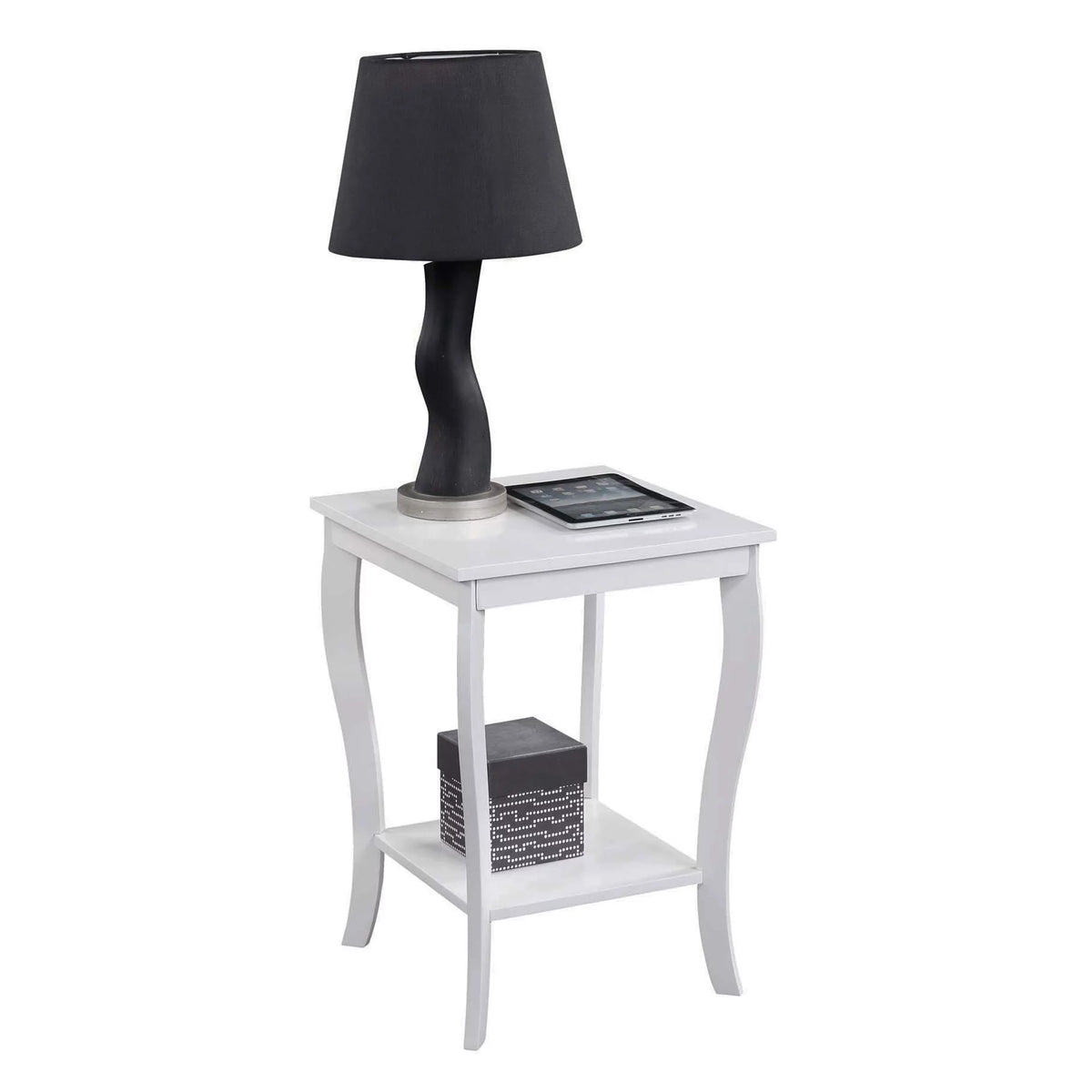 White Square End Table T4454