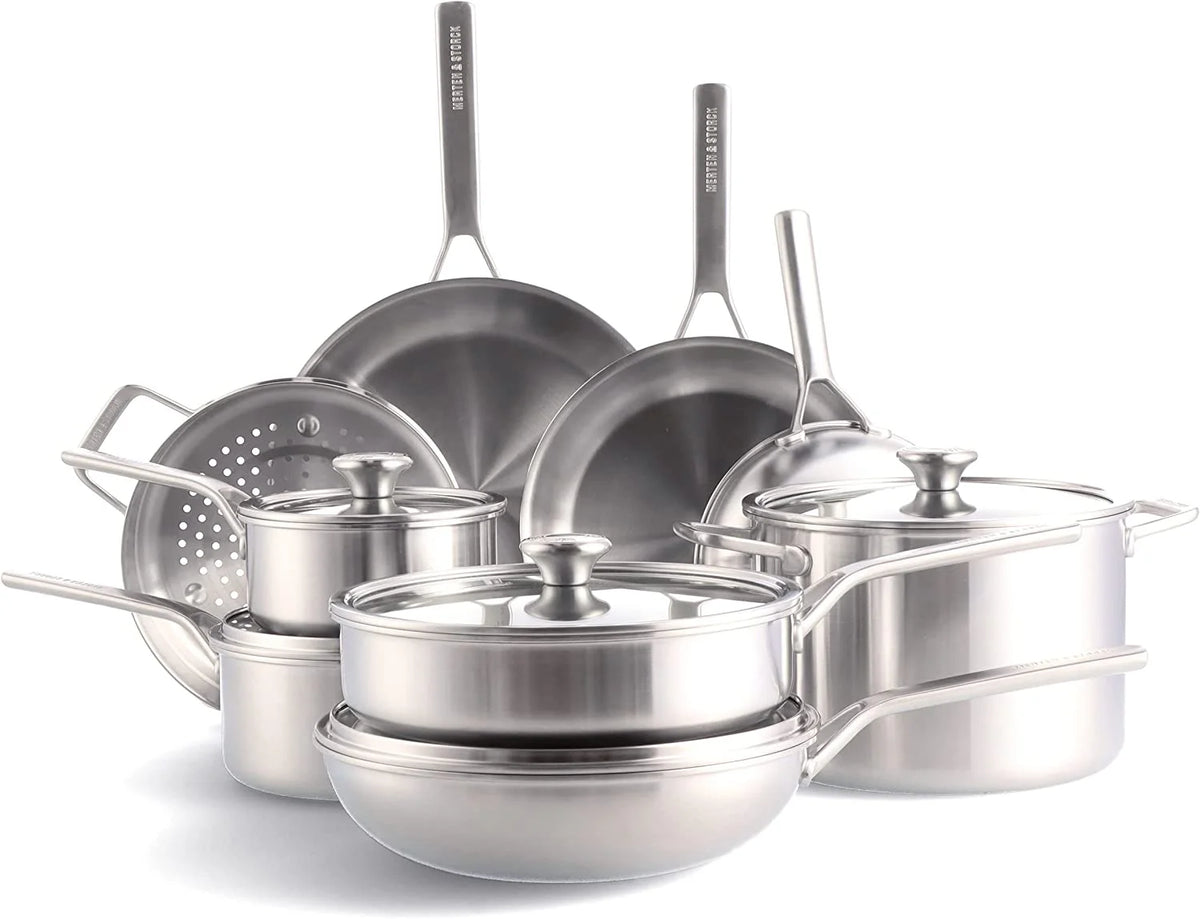 14 Piece Stainless Steel Cookware Set N6026