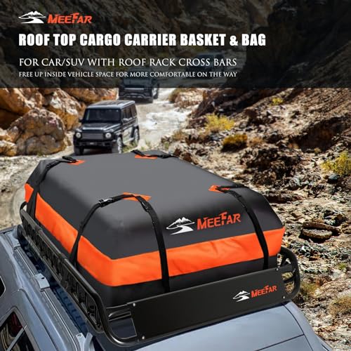 Folding Hitch Mount Cargo Carrier Basket 60" X 20" X 6" with Waterproof Cargo Bag B279487
