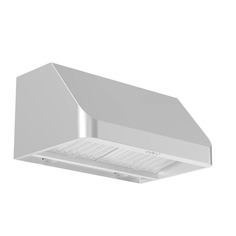 60 in. 1300 CFM Convertible Under Cabinet Range Hood in Stainless Steel K277298