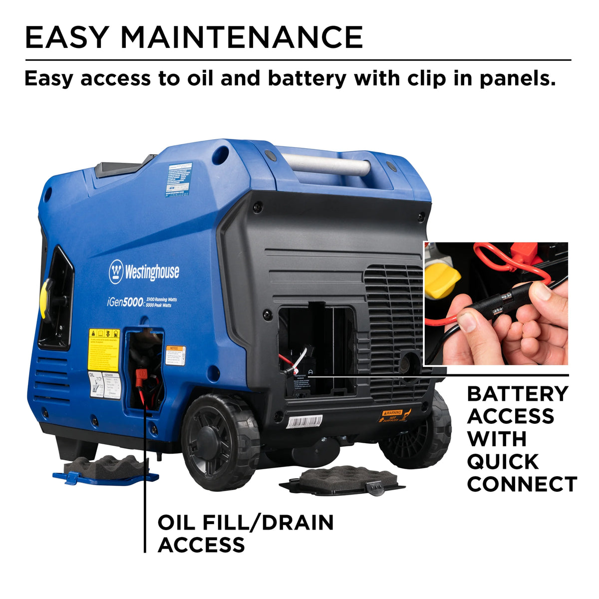 Gasoline Powered Portable Inverter Generator with CO Sensor J7851