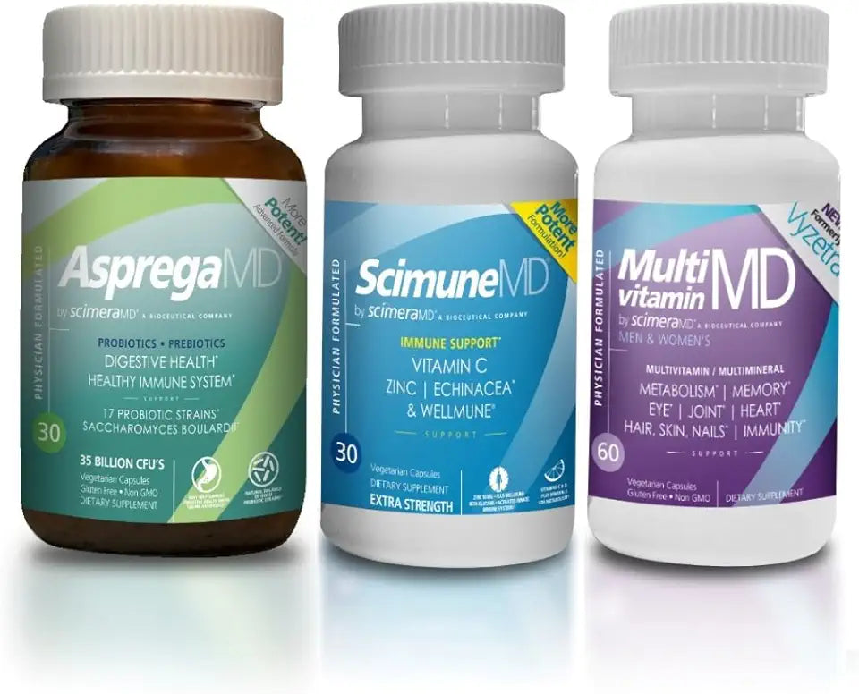 Probiotic + Prebiotic, Immune Support and Multivitamin Multiminerals R345536