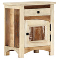 Bedside Cabinet Solid Reclaimed Wood V437