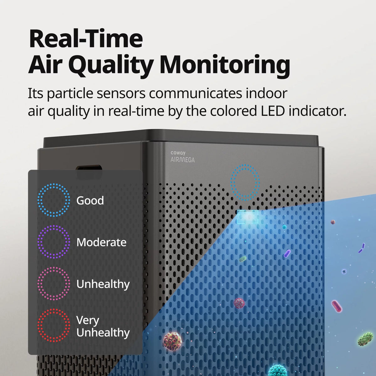 Graphite True HEPA Air Purifier with 1560 sq ft Coverage E8757