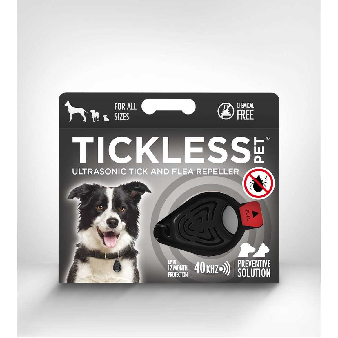 Ultrasonic Tick and Flea Repeller Black W999