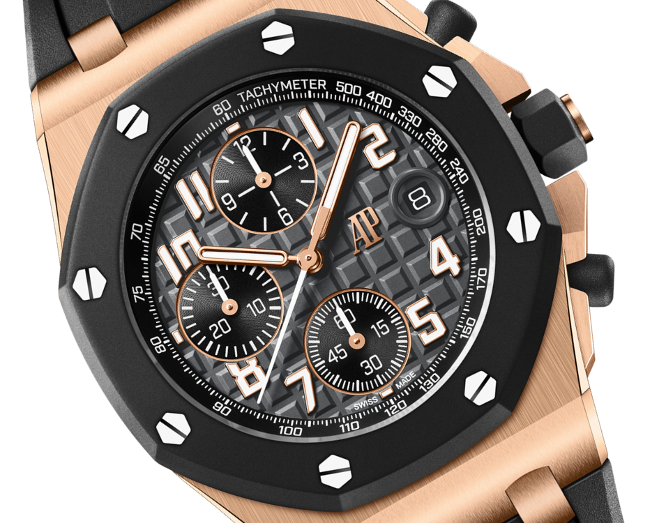 Pink Gold Anthracite Grey Dial Chronograph 42mm O79114