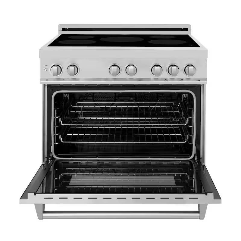 Freestanding Electric Range 4 Element Induction Cooktop Stainless Steel A753064