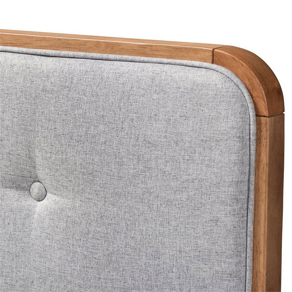 Mid-Century Wood Tufted Full Headboard V384