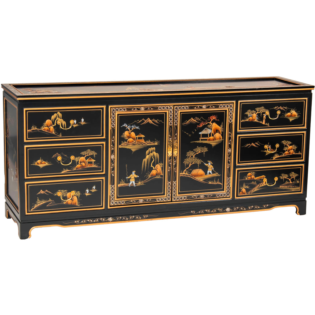 Black Lacquer Dresser M33151