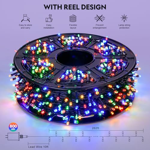 500 LED Orange and Purple Halloween String Lights L36532