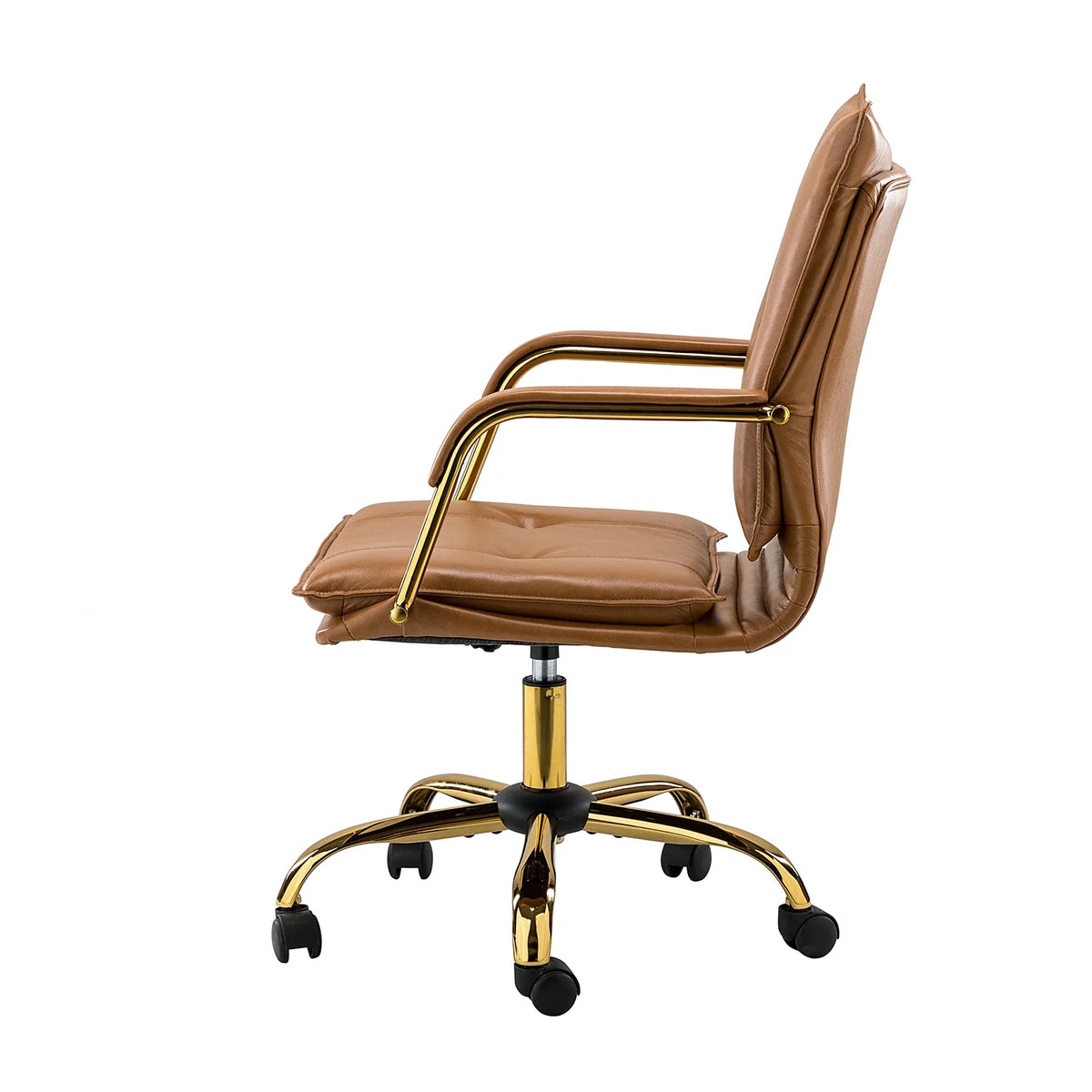 Vegan Leather Tufted Mid Back Task Chair X607295
