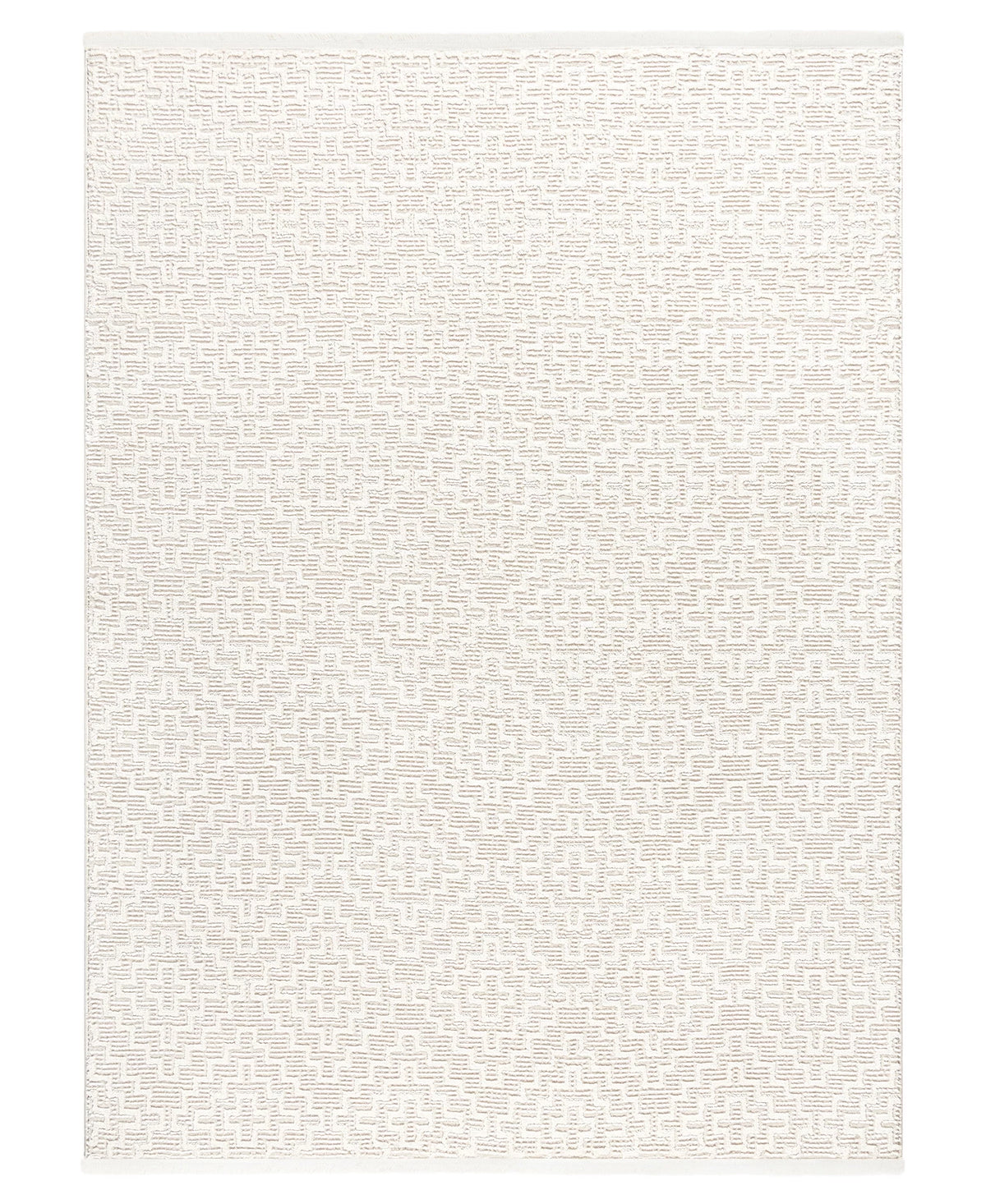 Ivory High-Low Texture Area Rug 9'2x12'5 R6312