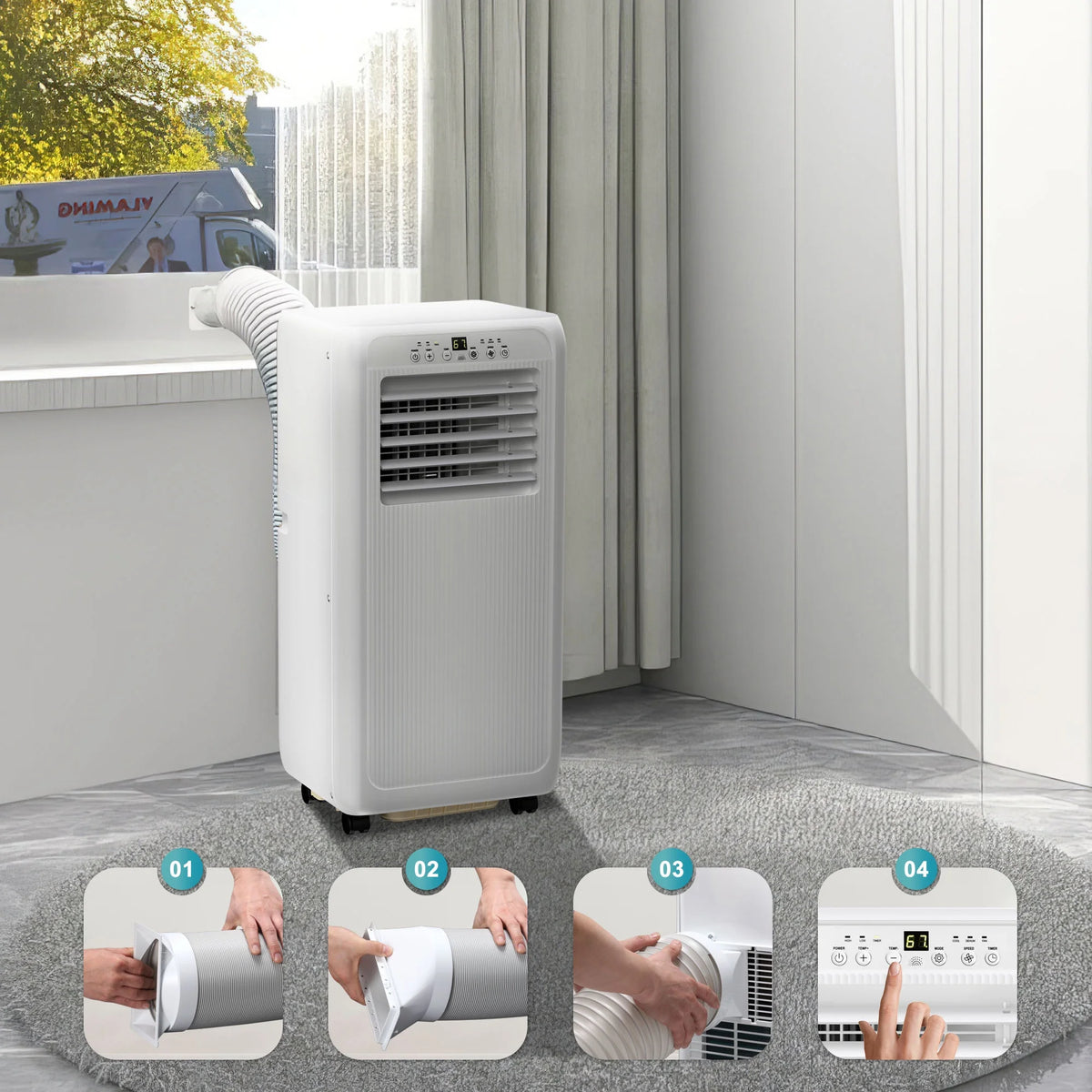 Portable Air Conditioner 3-in-1 with Remote L3190