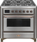 36 Dual Fuel Propane Gas Range in Stainless Steel T253