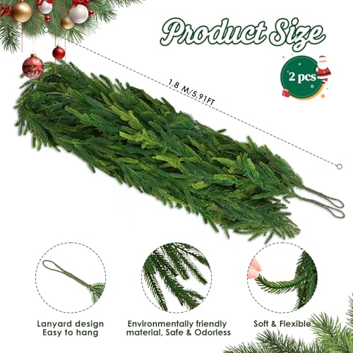 6 FT Artificial Pine Garland Z746