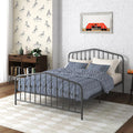 Queen Black Metal Bed E207