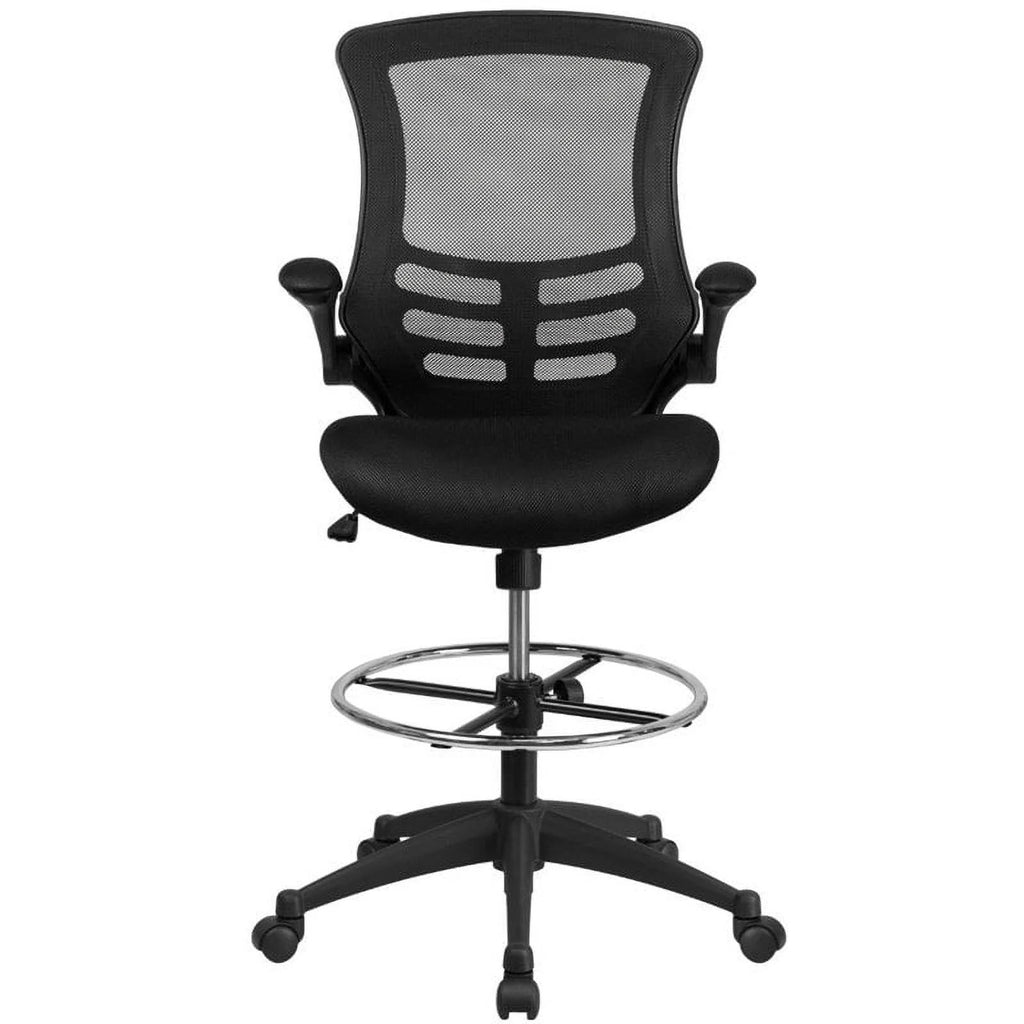 Black Mesh Drafting Chair J4693