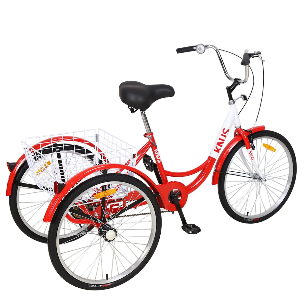 26 Inch Single Speed Adult Tricycle with Shopping Basket M1752