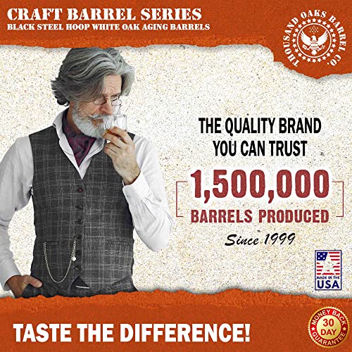 2 Liter Oak Aging Barrel with Wood Stand Z196099
