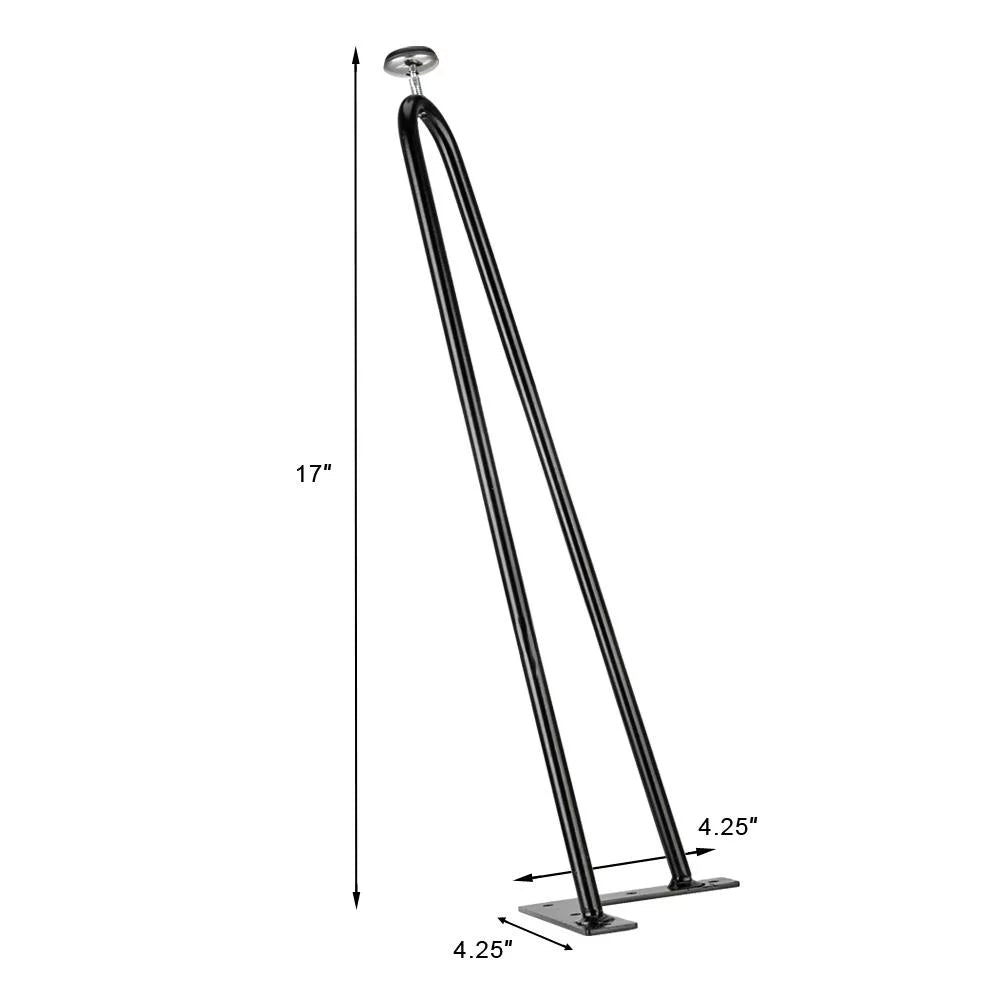 16" Heavy Duty Hairpin Coffee Table Legs Set of 4 D50445