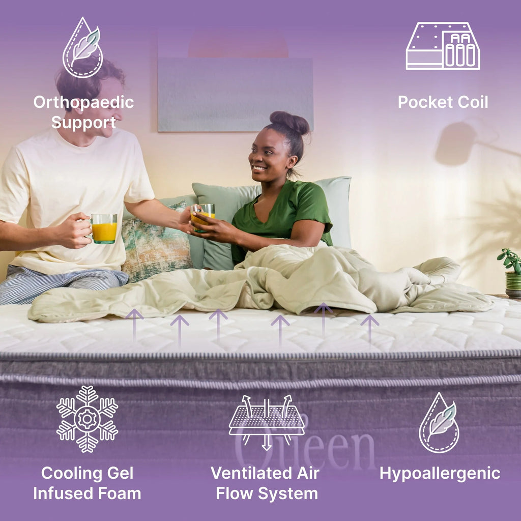 Queen Size Hybrid Memory Foam Pocket Spring Mattress X208212