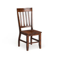 Oak Slat Back Wood Dining Chairs Set of 2 L297510