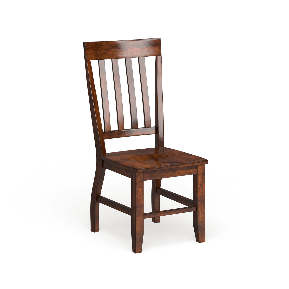Oak Slat Back Wood Dining Chairs Set of 2 L297510