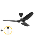 Black Outdoor Ceiling Fan with Downrod I5194